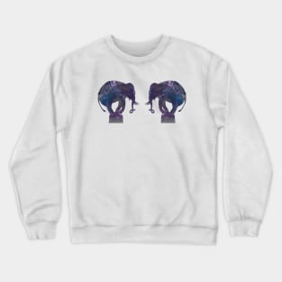 Balance - elephant in mixed media Crewneck Sweatshirt